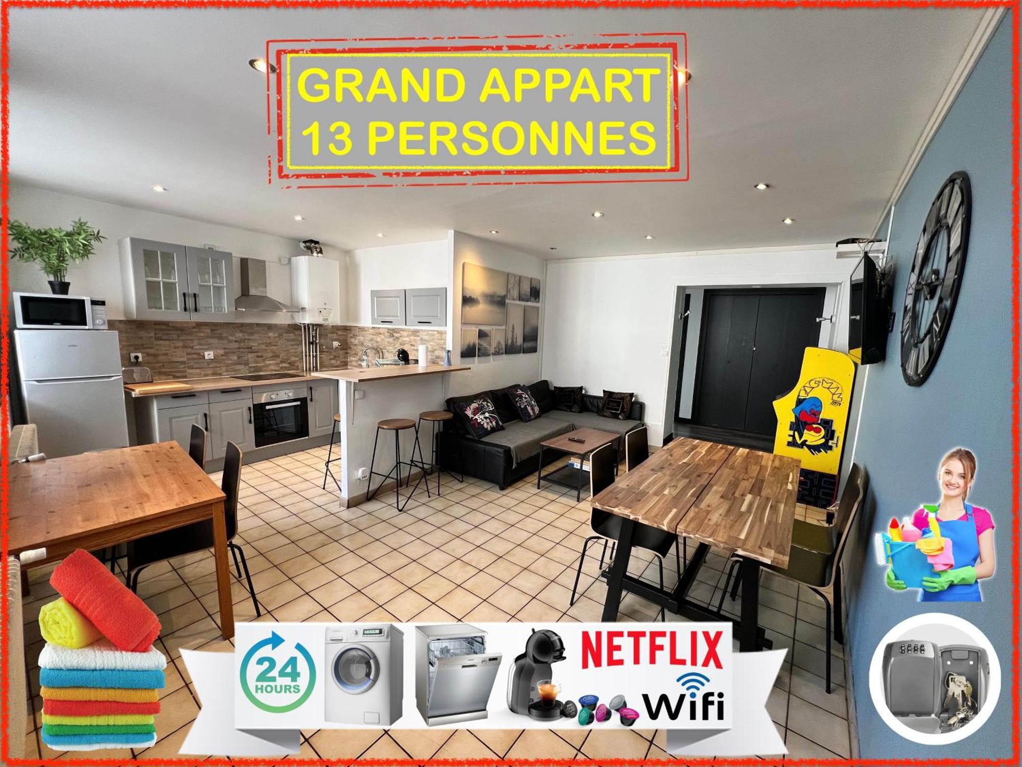 09 Chic & Cosy Grand Appart 4 Pieces 75M2 Hypercentre Wifi Smart Tv Netflix Сент Етиен Екстериор снимка